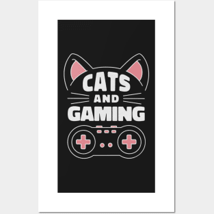 Cats and gaming Posters and Art